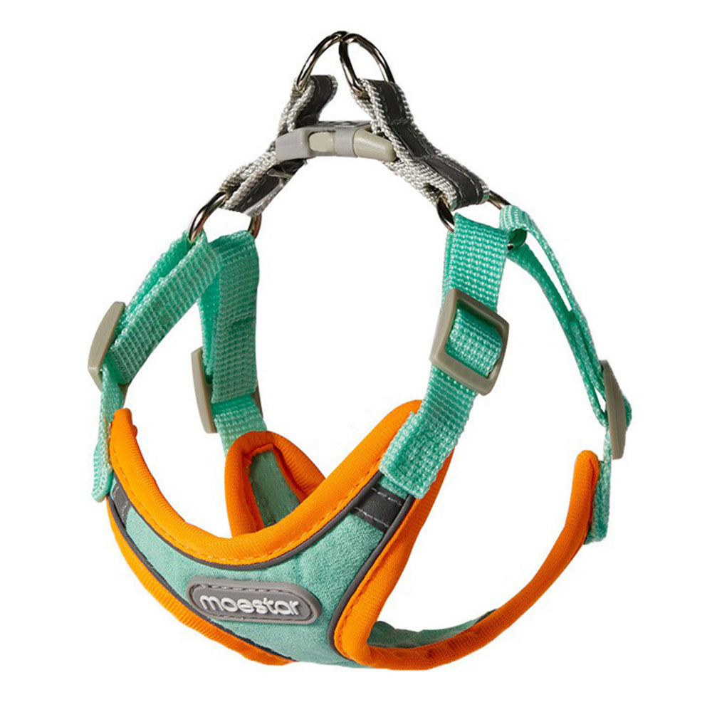 MOESTAR Dog Harness Reflective Front Clip Vest Adjustable Soft Padded Dog Vest MOESTAR Dog Harness Reflective Front Clip Vest Adjustable Soft Padded Dog Vest